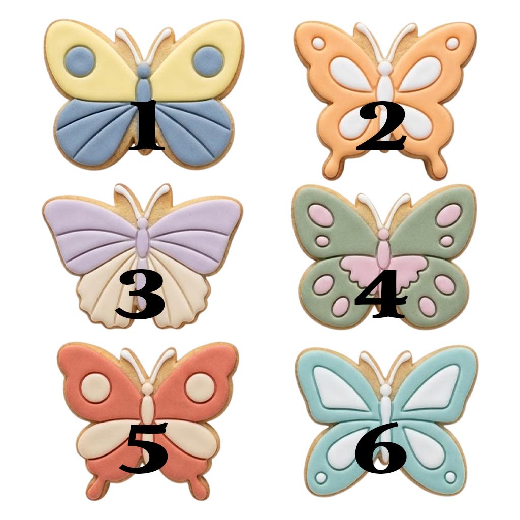 Butterfly Set Cookie Cutter Stamp, Butterfly Cutter, Baby Gift, Baby Shower Cutter, Custom Stamp, Birthday Baking, Happy Birthday