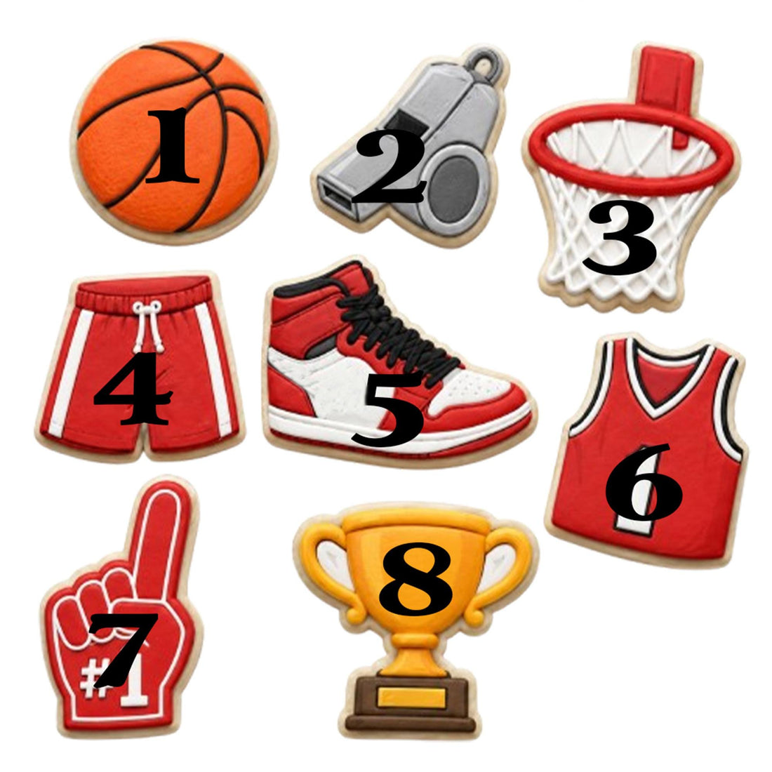 Basketball Theme Cookie Cutters, Fondant Cutter, Baby Shower, Birthday Gift, Sports Cookie Cutters, Basketball Hoop Cutter, Sports Baking