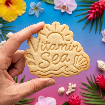 Vitamin Sea Cookie Cutter Stamp, Tropical Vacation, Love Summer Cutter, Beach Day, Summer Gift, Beach Life, Summer Party, Sun  Cutter