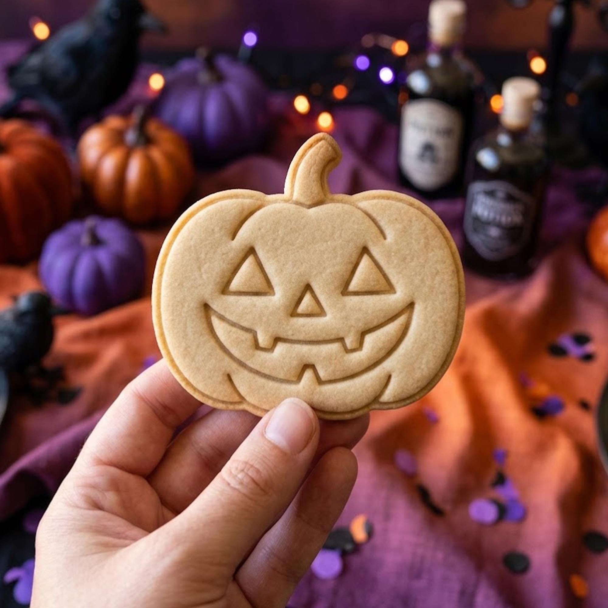 Pumkin Ghost Halloween Cookie Cutter Stamp, Halloween Gift, Boo Cutter, Halloween Baking, Halloween Cutter, Trick or Treat, Clay Cutter