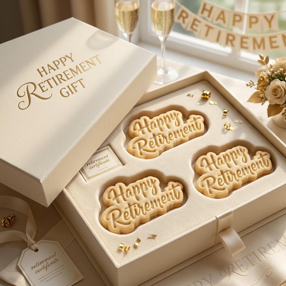 Happy Retirement Cookie Cutter & Stamp, Retirement Cookie Stamp, Farewell Party Baking Tool, Retirement Gift Cookie Cutter