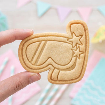 Snorkel Cookie Cutter, Cute Scuba Diving Mask Stars Stamp, Polymer Clay Cutter, Under The Sea Ocean Summer Beach Party Mold, Plaque, DIY