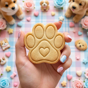 Dog Paw With Heart Cookie Cutter Stamp, Animal Cookie Cutter, Baby Cutter, Birthday Baking, Baby Baking, Clay Cutter, Pet Gifts